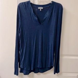 Market & Spruce Women’s V-Neck Long Sleeve Shirt, Size XL